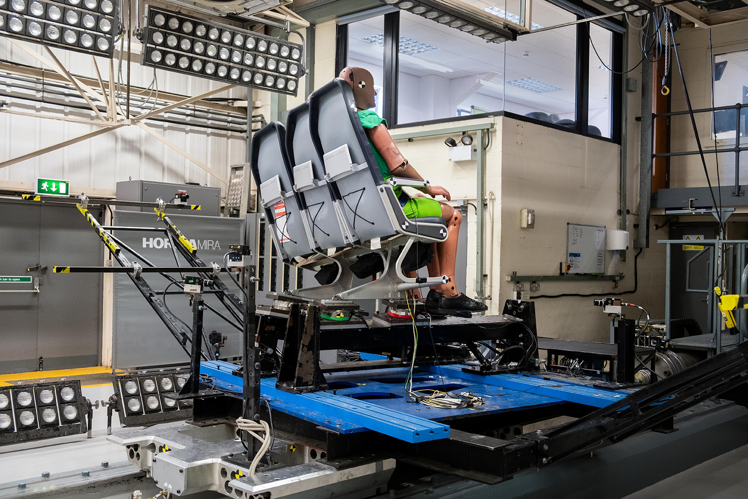 Aircraft Seat Dynamic Tests - HORIBA MIRA Test Capabilities